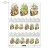 Easter, chickens, flowers, spring, eggs, Easter eggs, lace, laces, R304